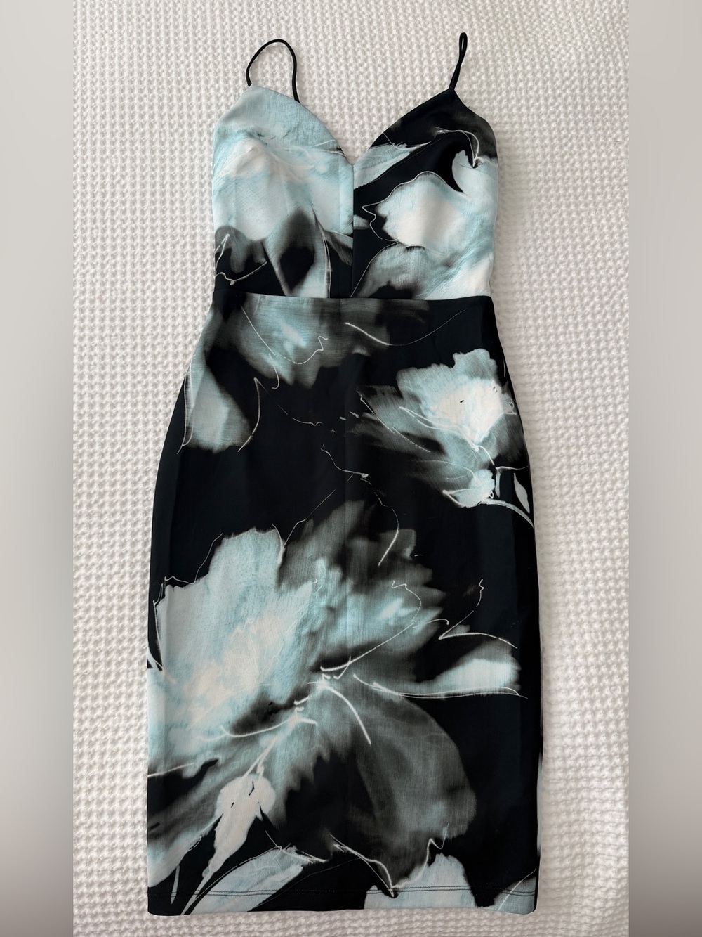 ASOS Floral Midi Scuba Dress Womens US 6